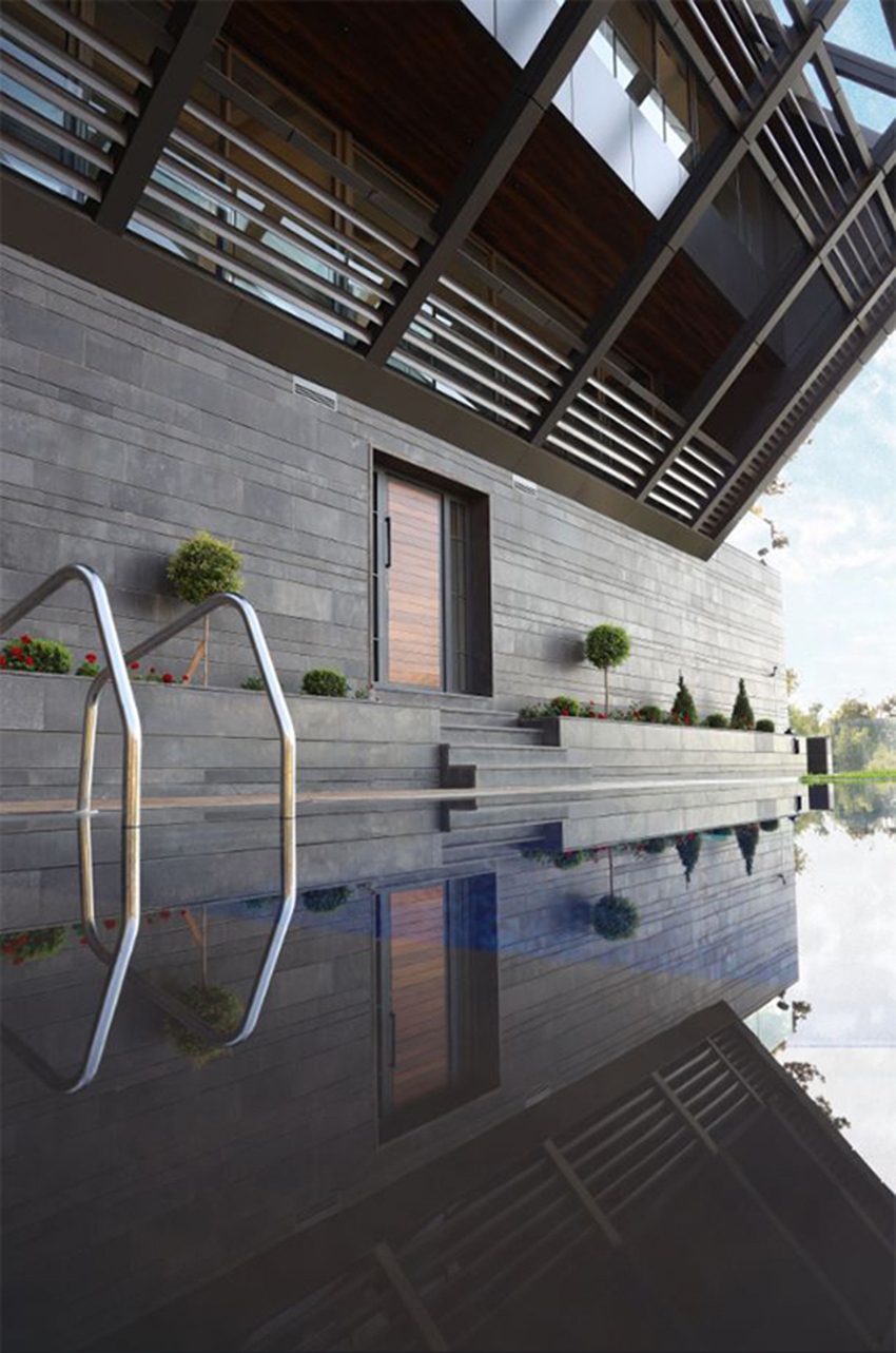 DAZARCHITECTS designs a family house to step into a cliffside in lebanon designboom
