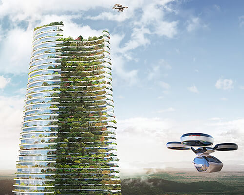 THE LINK by luca curci architects is a 'conscious city-forest' for 200,000 people