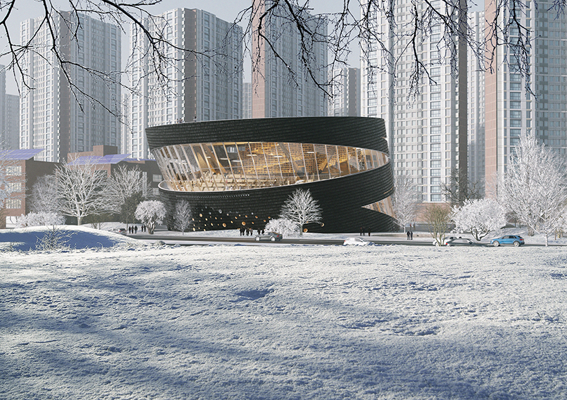 a living future library the songdo international library competition entry of aoe 1
