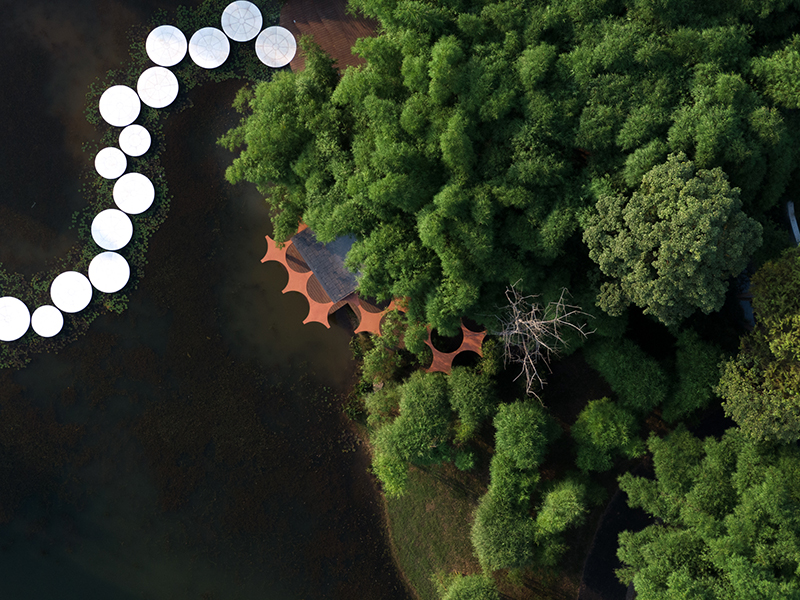 aoe architects has built the chinese cultural hall as an addition to the italian cultural exchange reception center in chengdu, china.