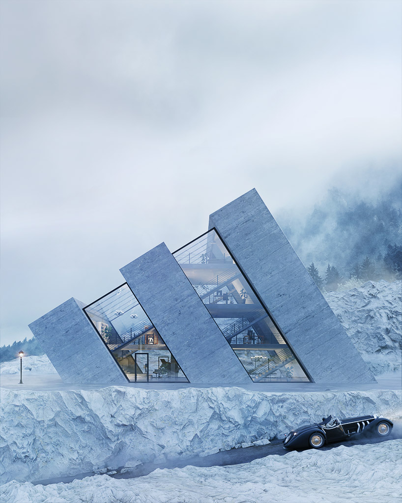 wamhouse studio imagines a series of houses in the shape of famous logos designboom