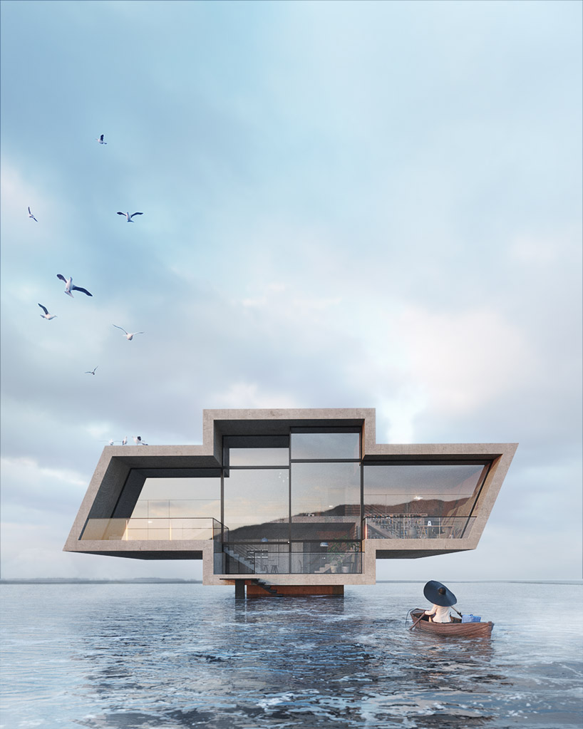 wamhouse studio imagines a series of houses in the shape of famous logos designboom