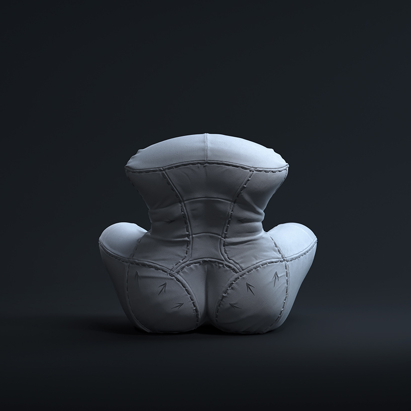 the 'plastic surgery of furniture' reinterprets gaetano pesce's famous armchair designboom