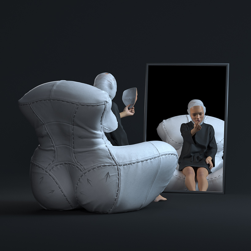 the 'plastic surgery of furniture' reinterprets gaetano pesce's famous armchair designboom
