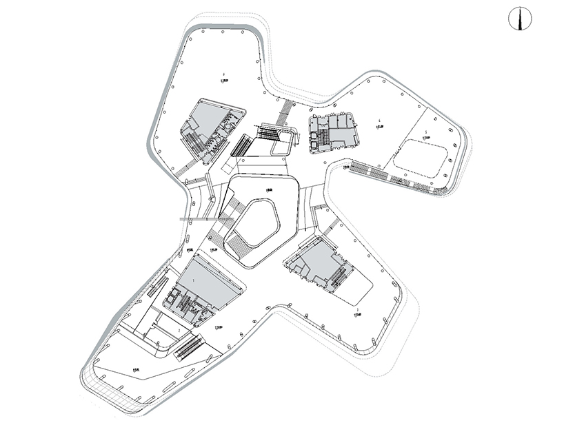 a textured ceramic skin clads playze + schmidhuber's exhibition center in china designboom