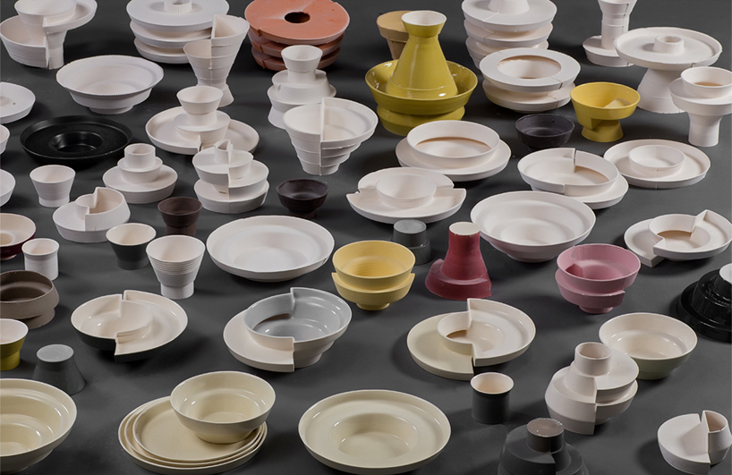 'clayers' by aviad ozery uses layered molds to explore the versatility of ceramics designboom