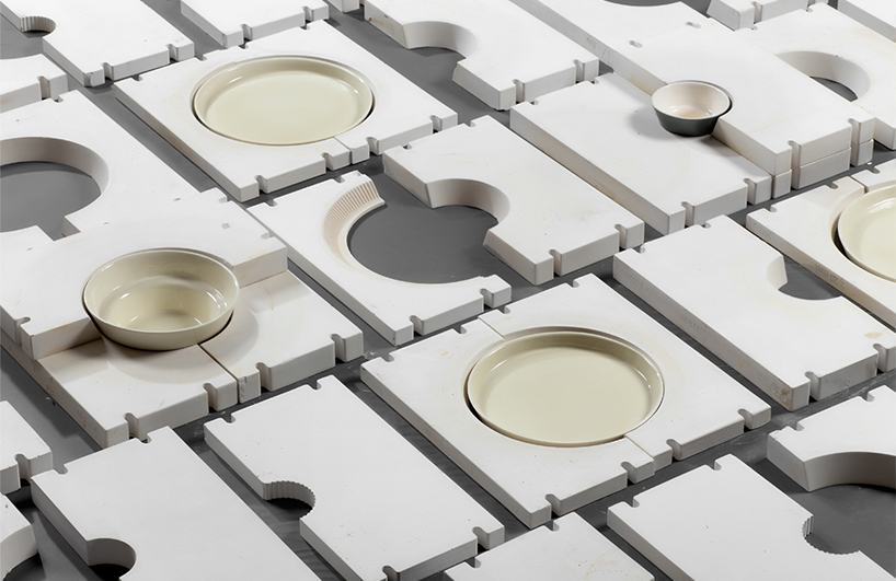 'clayers' by aviad ozery uses layered molds to explore the versatility of ceramics designboom