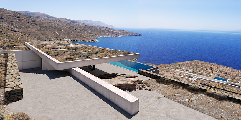 A31 architecture nestles two summer houses into a greek island hillside designboom