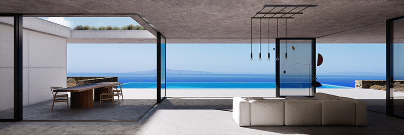 A31 architecture nestles two summer houses into a greek island hillside designboom