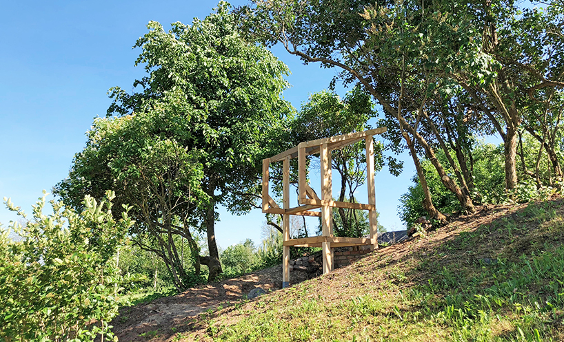 zeltini studio's wooden 'temple of poop' is a compost toilet with a view designboom