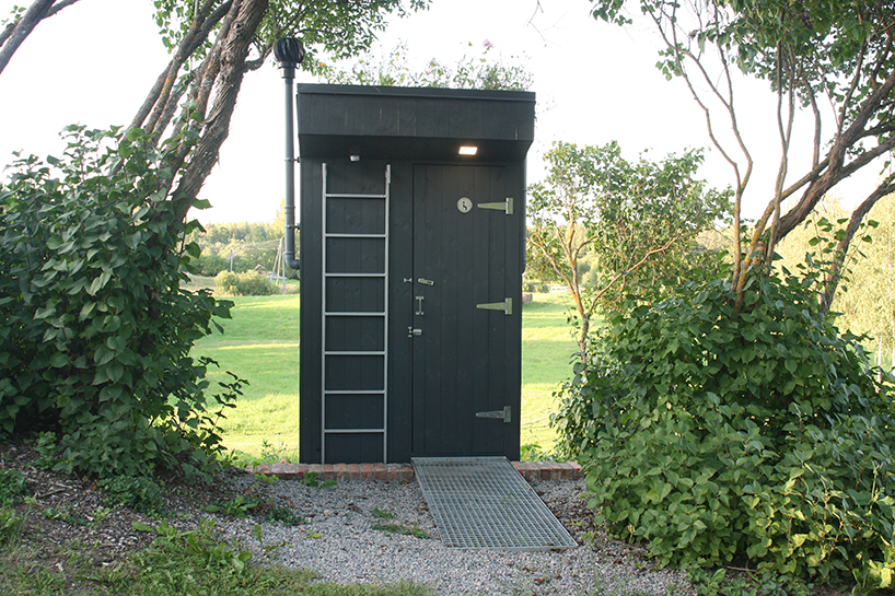 zeltini studio's wooden 'temple of poop' is a compost toilet with a view designboom