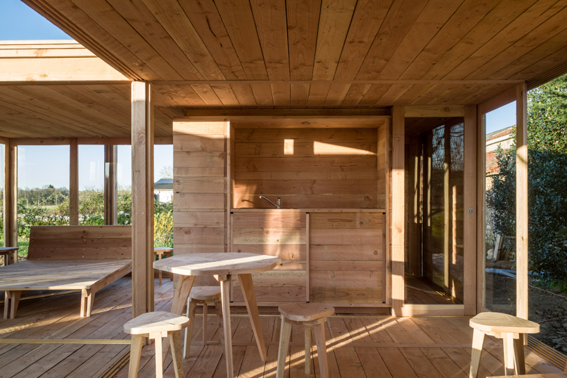 2m26 uses local timber to build a small holiday home in the french countryside designboom