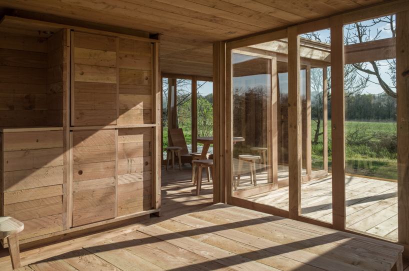 2m26 uses local timber to build a small holiday home in the french countryside designboom