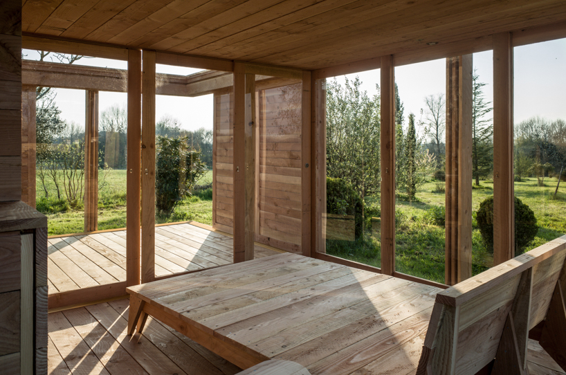 2m26 uses local timber to build a small holiday home in the french countryside designboom