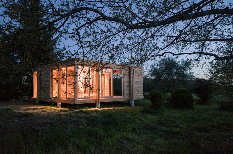 2m26 uses local timber to build a small holiday home in the french countryside designboom