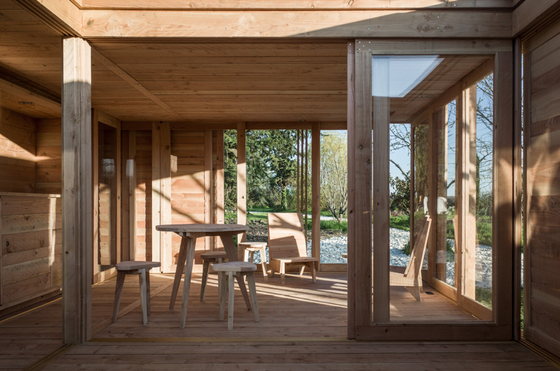 2m26 uses local timber to build a small holiday home in the french countryside designboom