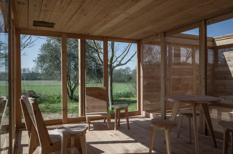 2m26 uses local timber to build a small holiday home in the french countryside designboom
