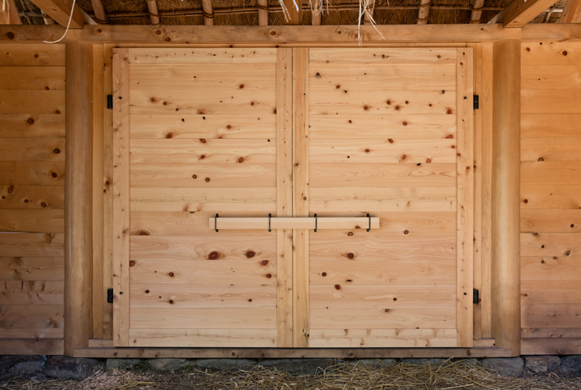 Hiroshima blacksmiths craft the hinge and hardware of the large doors