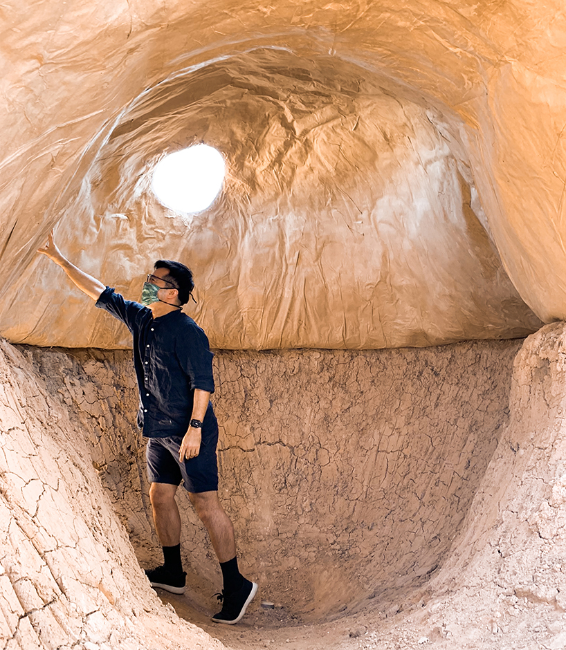 i/thee + roundhouse platform cast giant papier-mâché domes in the texas panhandle designboom