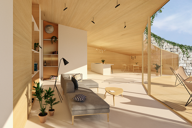 adrian kasperski weaves house into the hills of polish landscape - 2