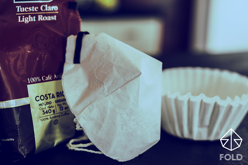 FOLD is a cheap and accessible DIY mask made using coffee filters designboom