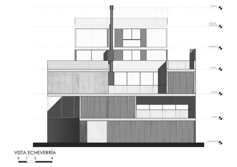 F2M arquitectos elevates concrete volume above buenos aires neighborhood - 7