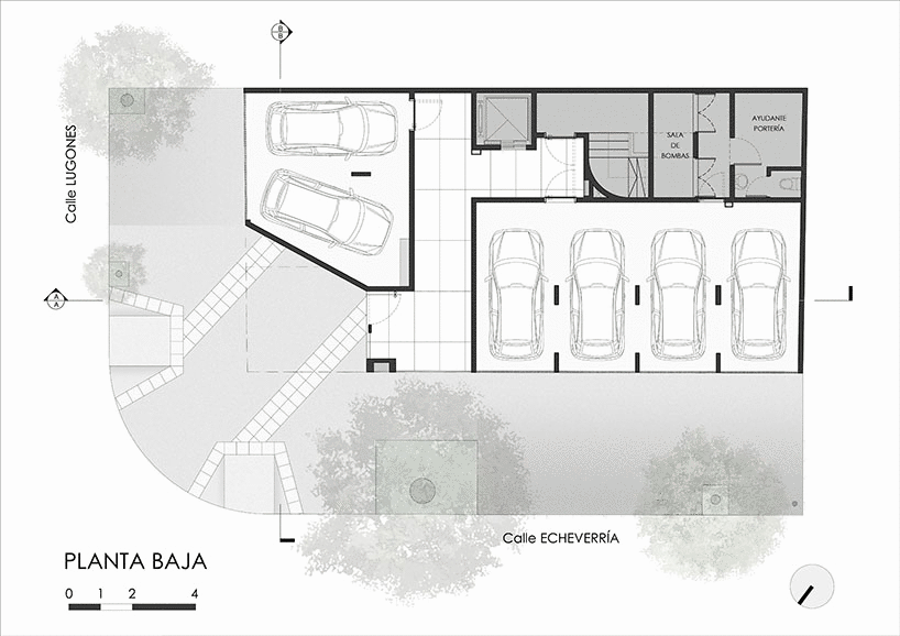 F2M arquitectos elevates concrete volume above buenos aires neighborhood - 6