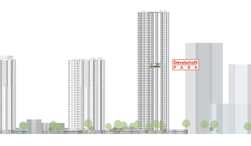 a 90 sqm rented apartment is converted into a park by DEVOLUTION designboom