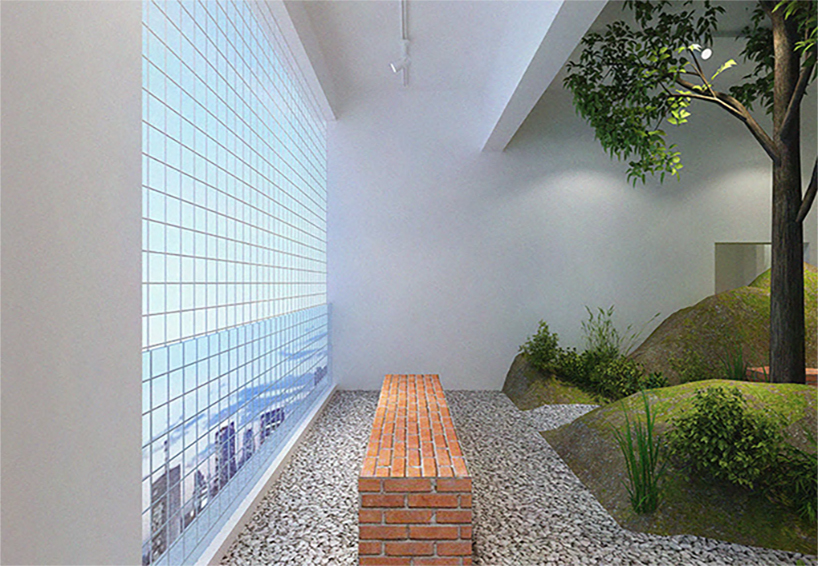 a 90 sqm rented apartment is converted into a park by DEVOLUTION designboom