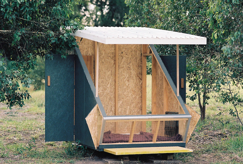 portable tiny house 'the coop' provides shelter within australian landscape