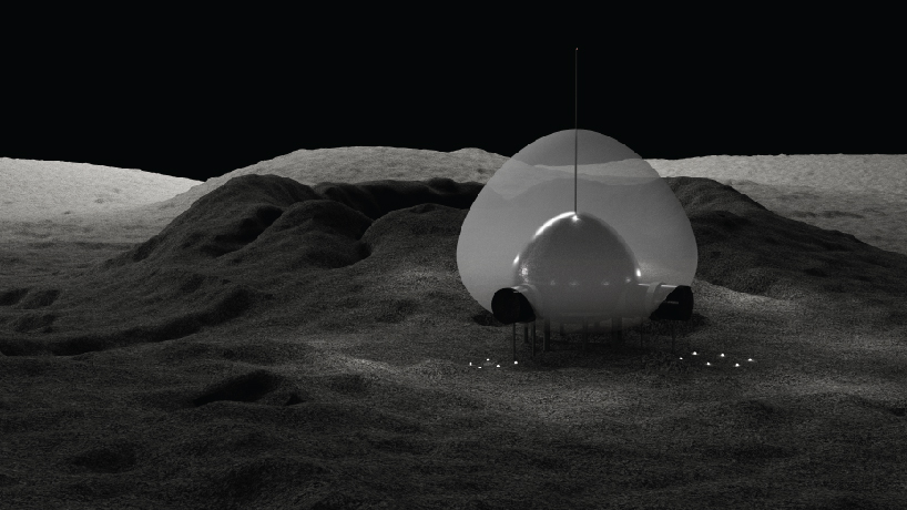space architect lucy zakharova reveals inflatable lunar habitat 3
