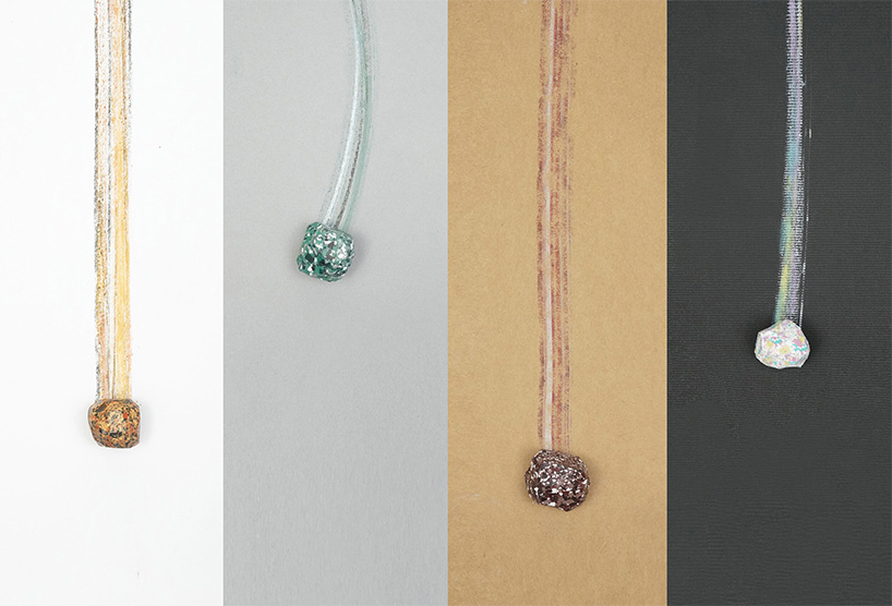 draw from nature with unto's collection of gem-like colored crayons designboom