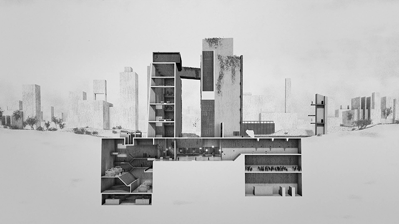 utopia is a short film traversing an imaginary mausoleum in chandigarh designboom