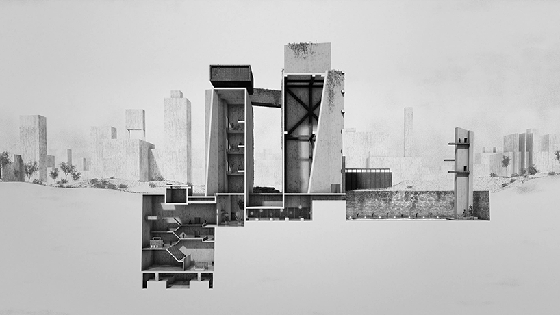 utopia is a short film traversing an imaginary mausoleum in chandigarh designboom