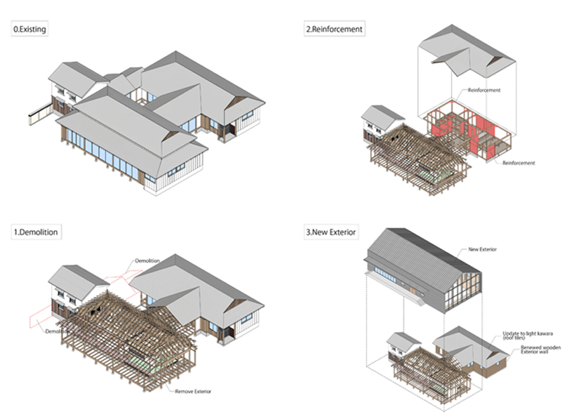 shigeru aoki builds a kindergarten over a 100-year-old wooden house in japan designboom