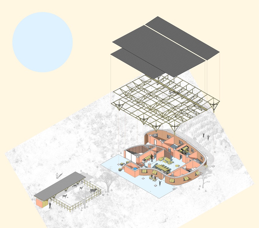 'ukuta wa maisha' is a rammed earth housing proposal designed for tanzania designboom