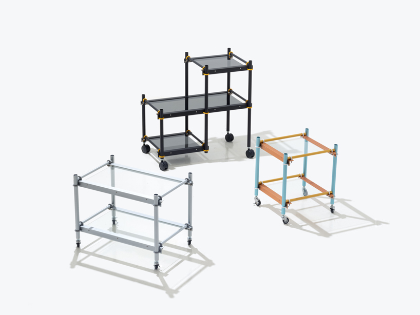 1/plinth studio converts pipes and U-bolt joints into vibrant art furniture