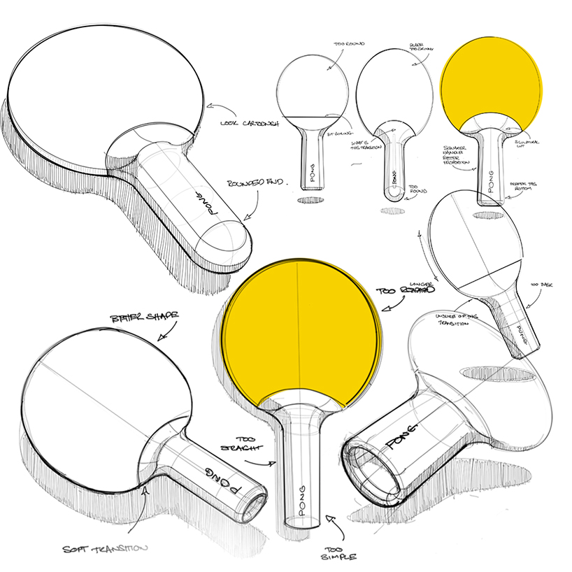 préssec develops a ping pong paddle made of terrazzo-like recycled plastic designboom