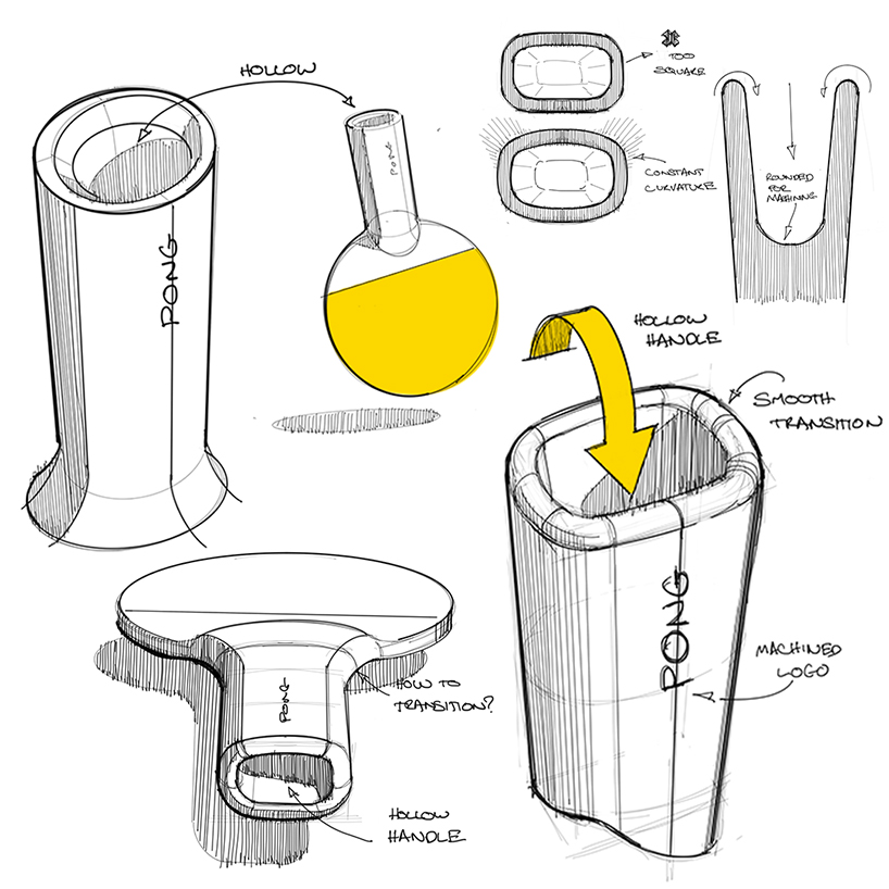 préssec develops a ping pong paddle made of terrazzo-like recycled plastic designboom