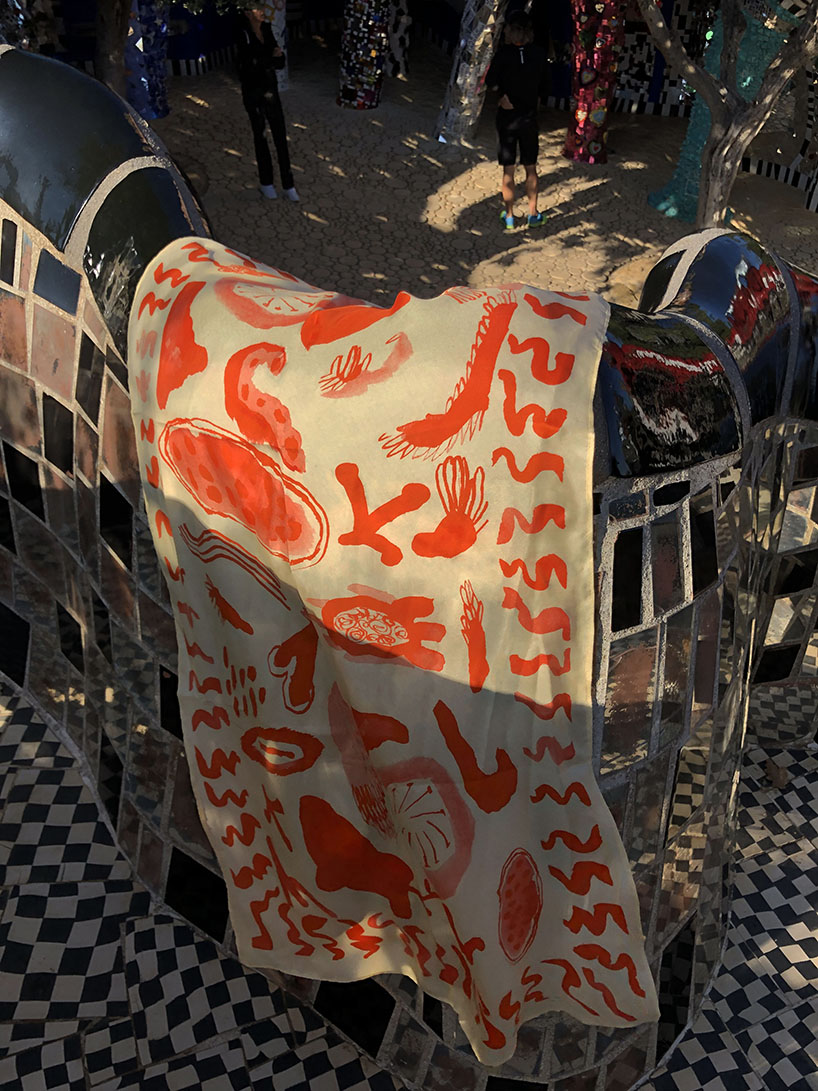 hand-painted silk scarve collection by idda studio reminisces of sicilian summer