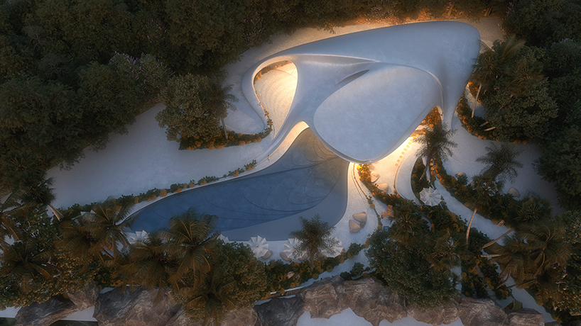 MASK architects weaves organic villa design into natural landscape of sardinia