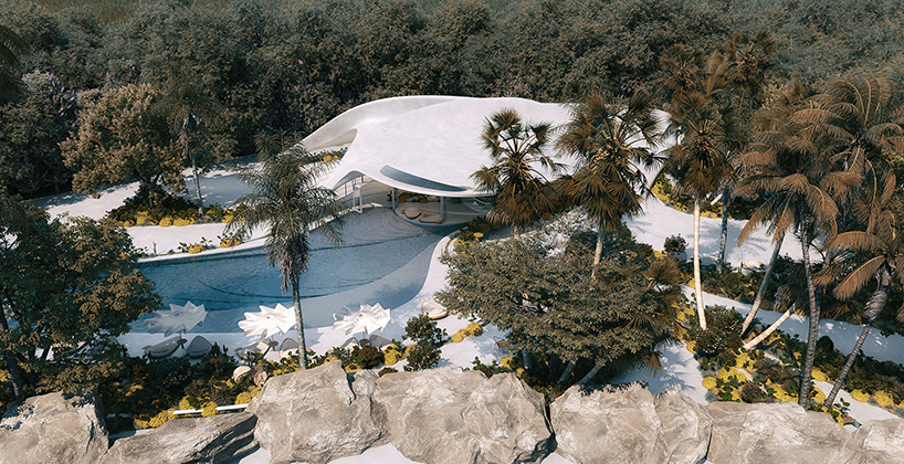 MASK architects weaves organic villa design into natural landscape of sardinia