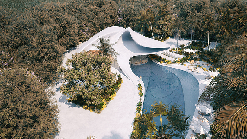 MASK architects weaves organic villa design into natural landscape of sardinia