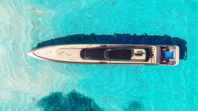 MASK Architects unveils world's first 85-meter superyacht powered by onboard hydrogen production from seawater