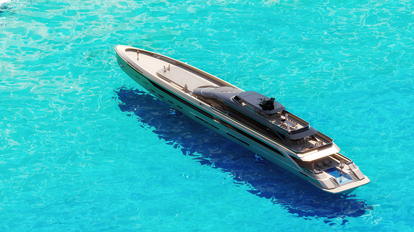 MASK Architects unveils world's first 85-meter superyacht powered by onboard hydrogen production from seawater