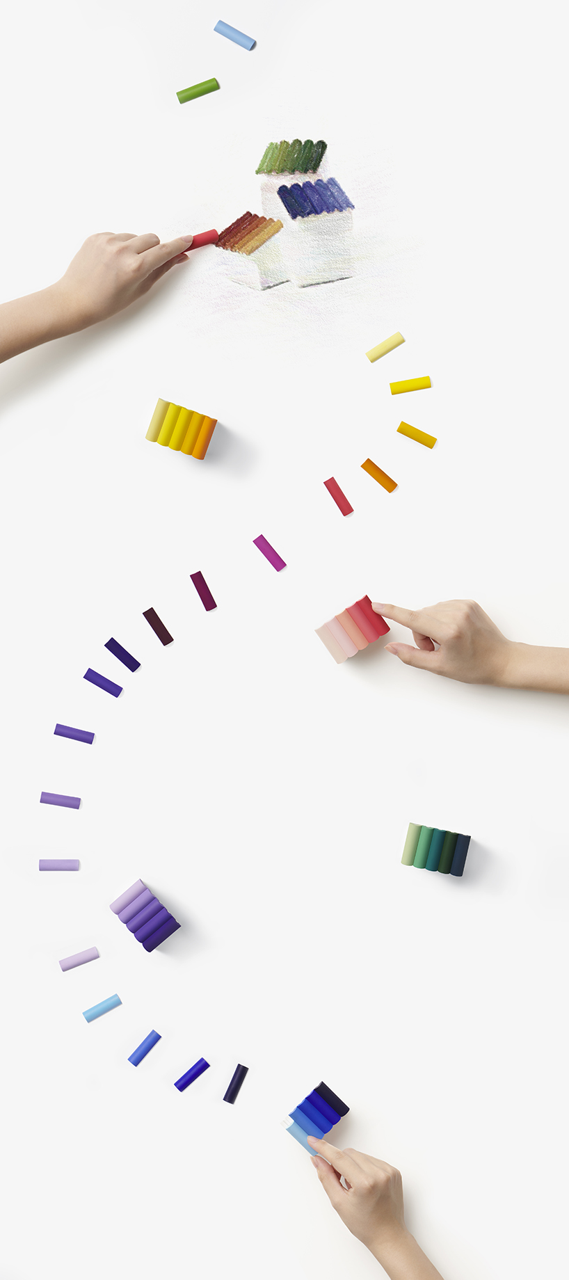 tokyo based creative project imagebook unveils a house with a crayon roof crayon world 2