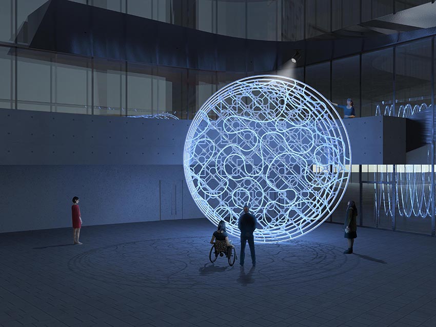 new office works weaves together districts of hong kong for new installation designboom