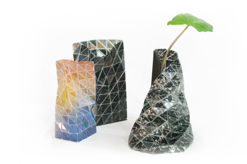 the 'touch-me' vase collection lets users manipulate glass designboom