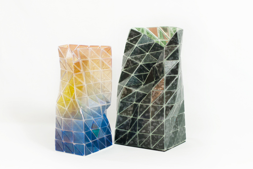 the 'touch-me' vase collection lets users manipulate glass designboom