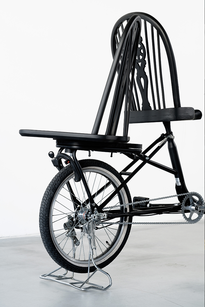 takuto ohta reimagines the japanese child-carrying mamachari bicycle as a chair